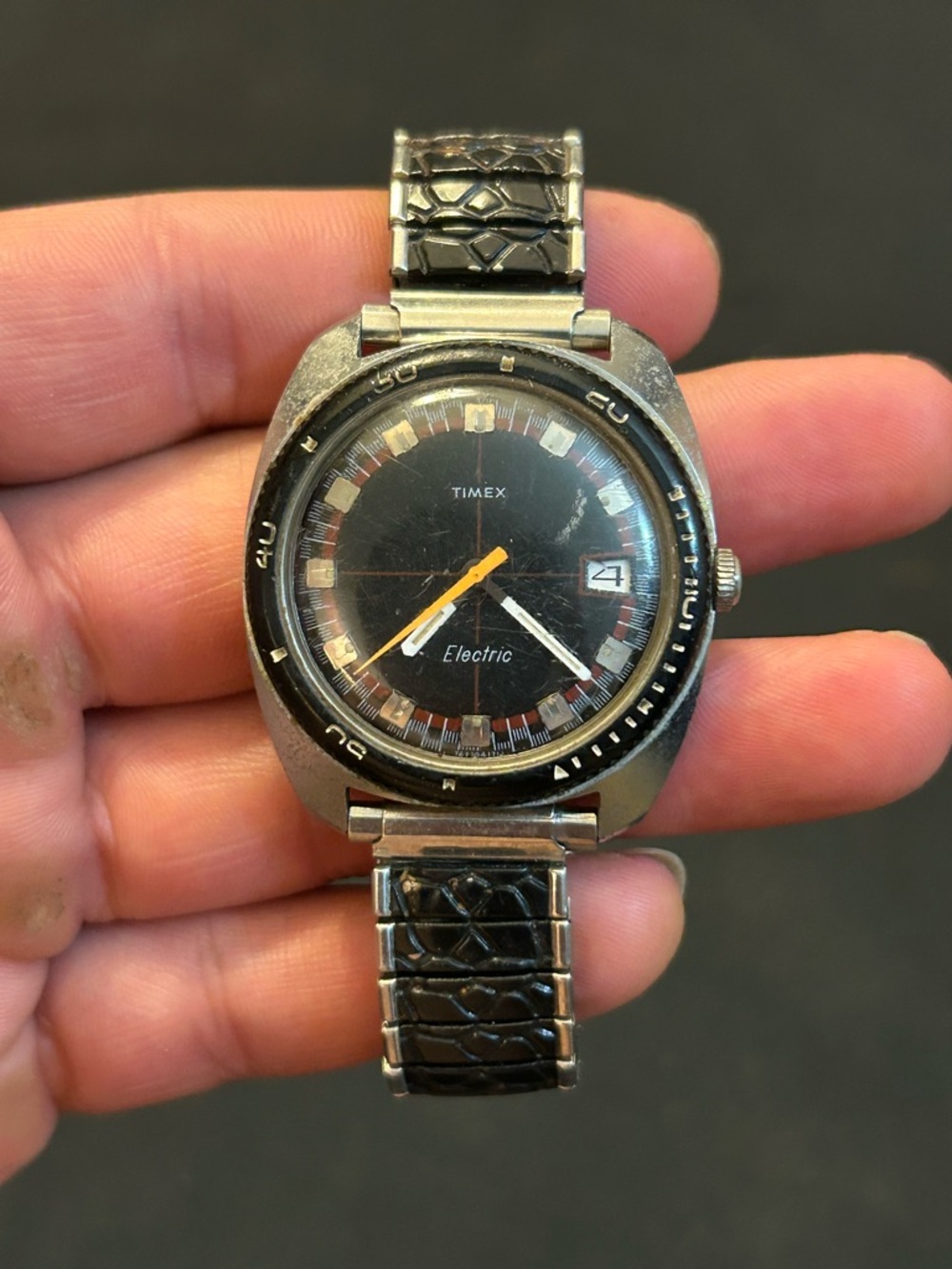 Vintage  1970’s Timex Electric Diver Watch (WORKS)